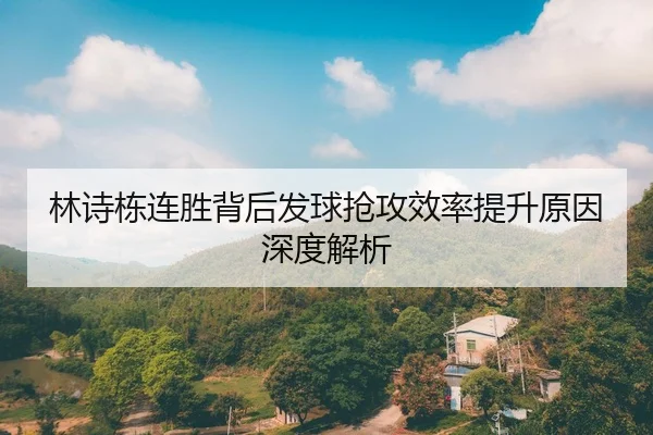 林诗栋连胜背后发球抢攻效率提升原因深度解析
